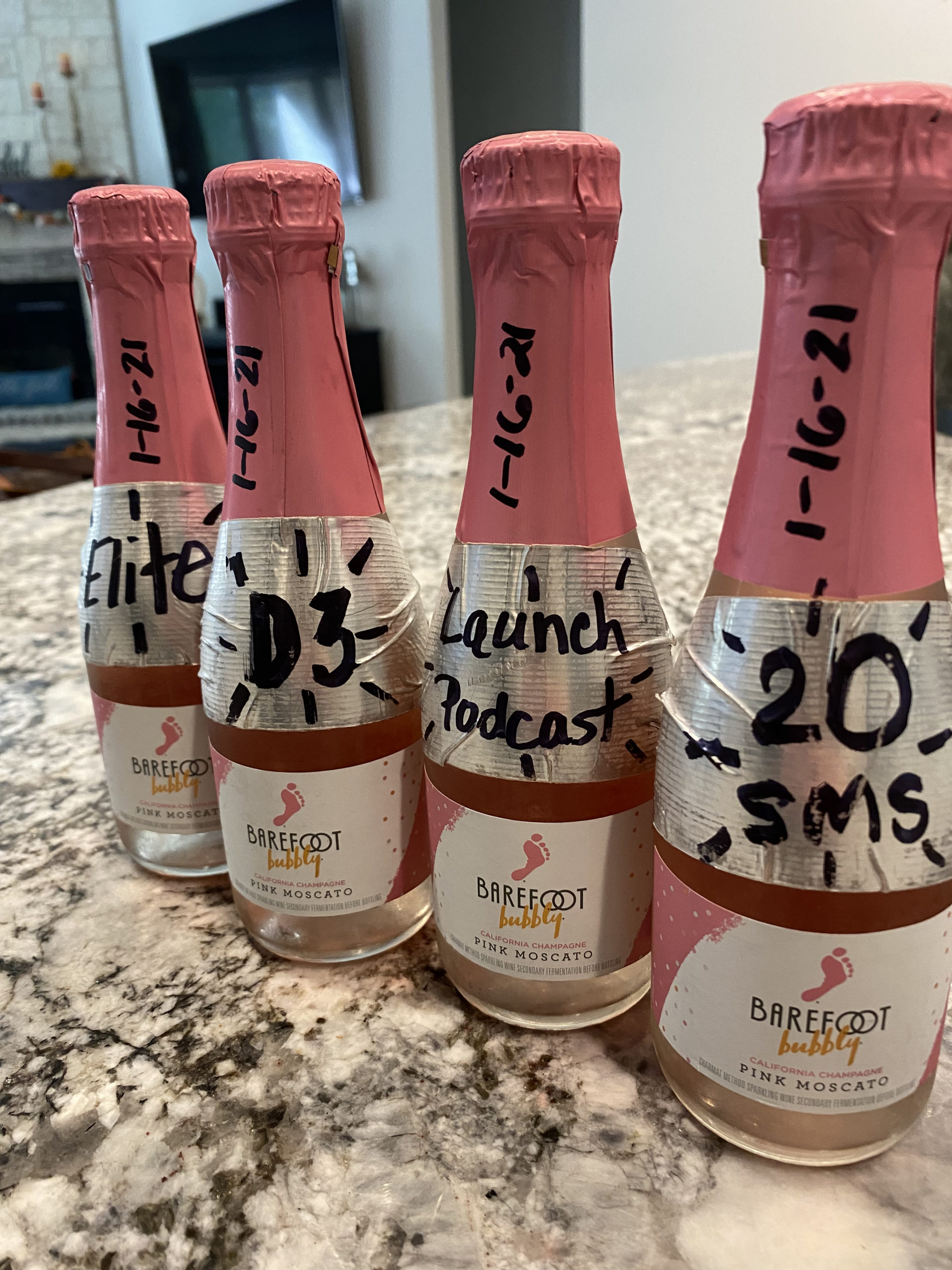 My current celebration bottles